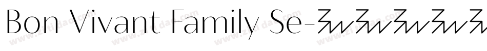 Bon Vivant Family Se字体转换